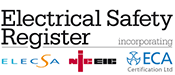 BK Electrical are registered on the Electrical Safety Register